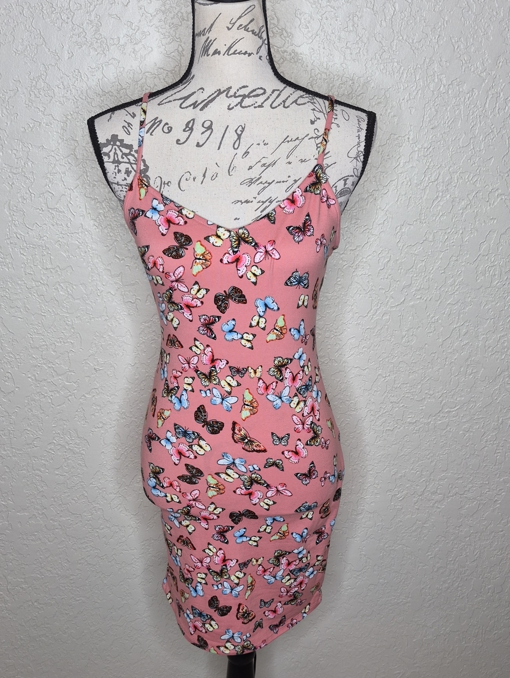 Popular 21 Multicolored Butterfly Print Dress Size M